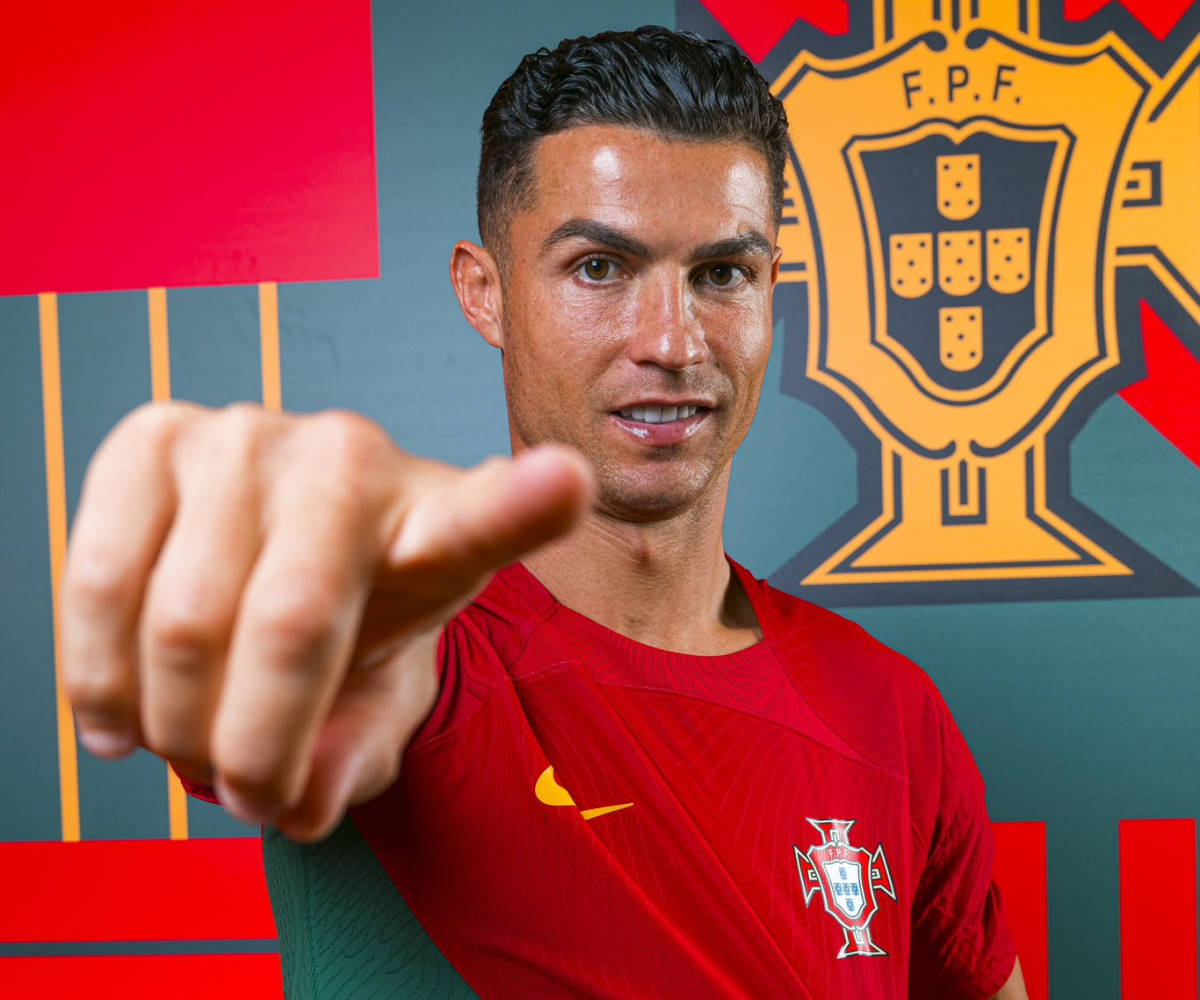 Closeup Of Ronaldo Pointing Finger